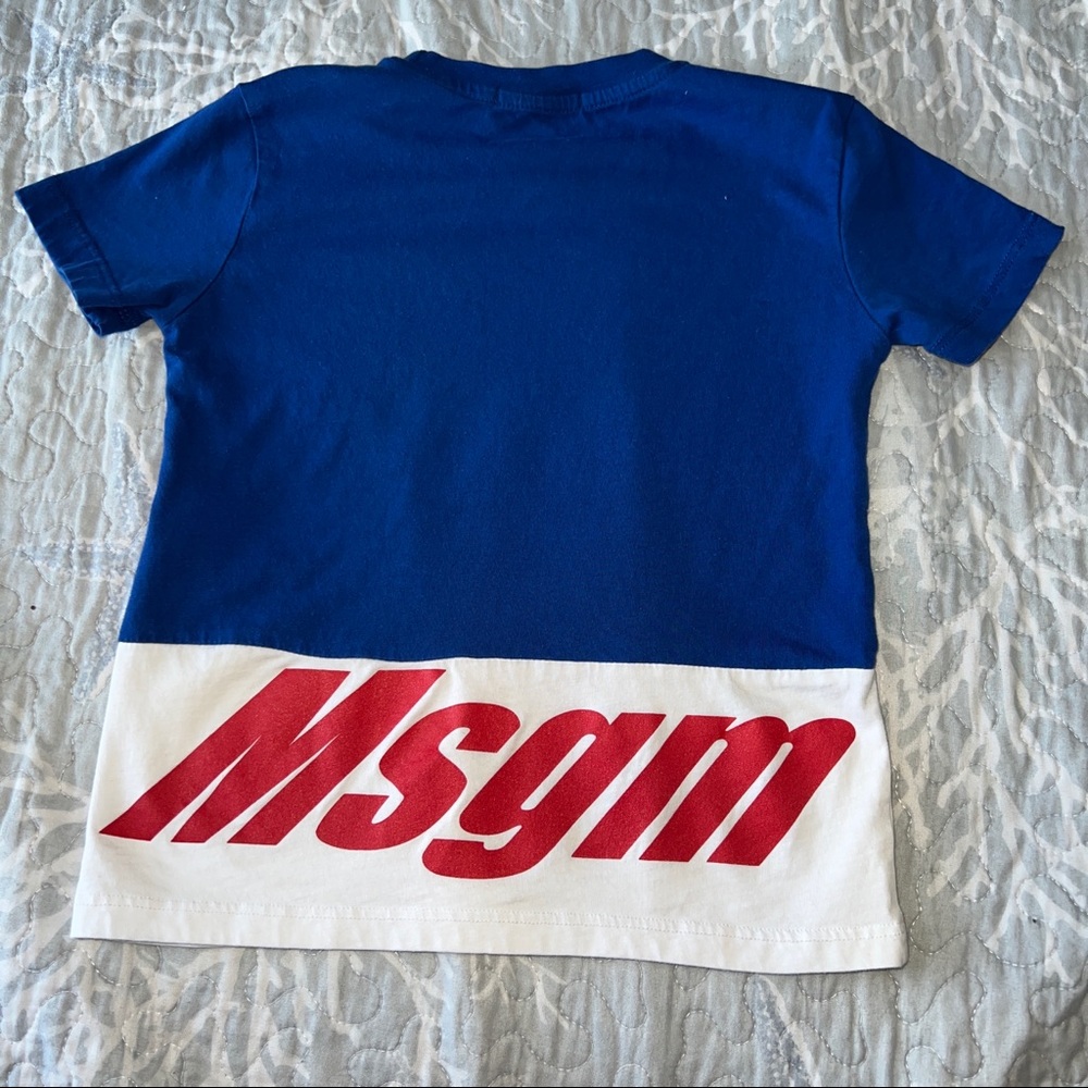 Authentic MSGM Kids Blue T-Shirt 4T